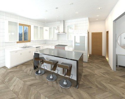 James Addition digital kitchen rendering